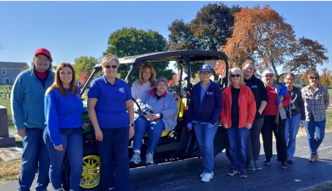 Historic Preservation - Headstone Cleaning at Hampshire Center Cemetery